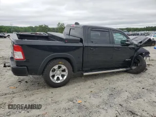 2022 Ram 1500 Big Horn with VIN 1C6SRFFT5NN448240, listed as a Copart auction lot 58556525 with 45,591 mi miles and Salvage title. Bid and sale history available at DreamBid. Image 3.