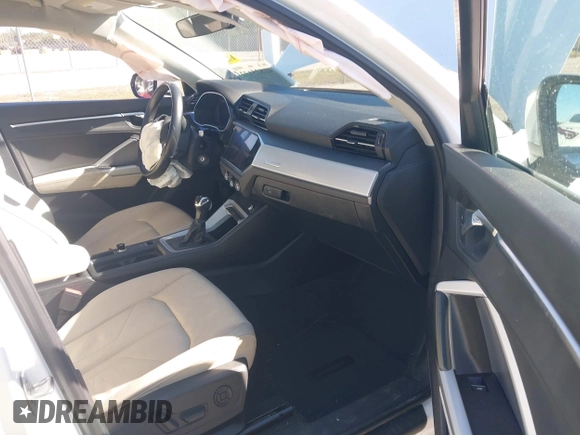 2021 Audi Q3 Premium with VIN WA1AUCF32M1097059, listed as a IAAI auction lot 41825132 with 66,144 mi miles and . Bid and sale history available at DreamBid. Image 5.