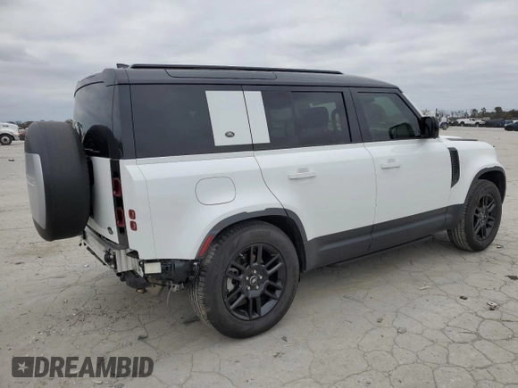 2021 Land Rover Defender S with VIN SALEJERX2M2050269, listed as a Copart auction lot 81032194 with 23,134 mi miles and Salvage title. Bid and sale history available at DreamBid. Image 3.