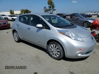 2017 Nissan LEAF S with VIN 1N4BZ0CP7HC307639, listed as a Copart auction lot 54362825 with 57,735 mi miles and Salvage Title. Bid and sale history available at carsss.com. Image 4.
