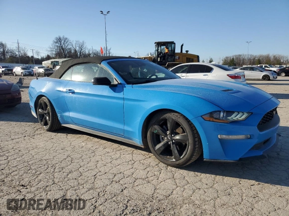 2022 Ford Mustang EcoBoost with VIN 1FATP8UHXN5106513, listed as a Copart auction lot 47394815 with 24,671 mi miles and Salvage Title. Bid and sale history available at carsss.com. Image 4.