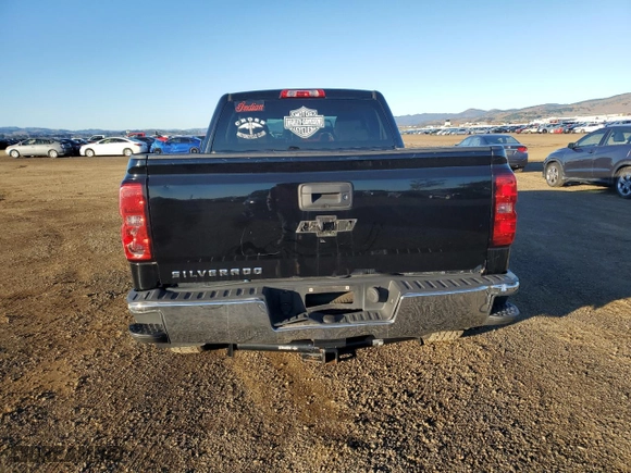 2015 Chevrolet Silverado 1500 LS with VIN 1GCRCPEC5FZ186097, listed as a Copart auction lot 82850684 with 100,307 mi miles and Salvage Title. Bid and sale history available at carsss.com. Image 6.