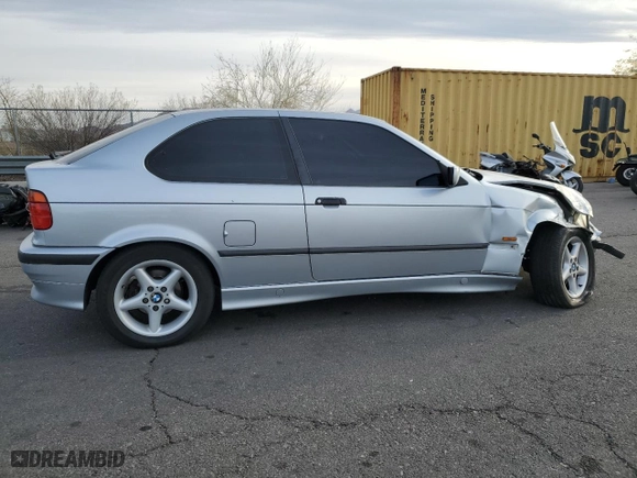 1998 BMW 3-Series 318TI with VIN WBACG7323WKC30210, listed as a Copart auction lot 84531834 with 203,872 mi miles and Salvage Title. Bid and sale history available at carsss.com. Image 3.