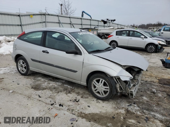 2004 Ford Focus ZX3 with VIN 3FAFP31324R124430, listed as a Copart auction lot 41937175 with 132,169 mi miles and Salvage Title. Bid and sale history available at carsss.com. Image 4.