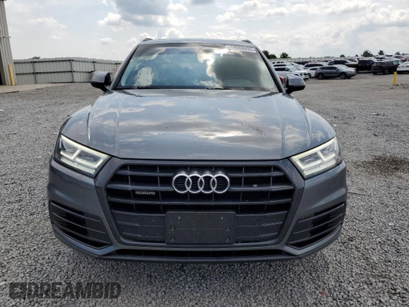 2019 Audi Q5 Premium Plus with VIN WA1BNAFY1K2017808, listed as a Copart auction lot 59008895 with 86,084 mi miles and Salvage title. Bid and sale history available at DreamBid. Image 5.
