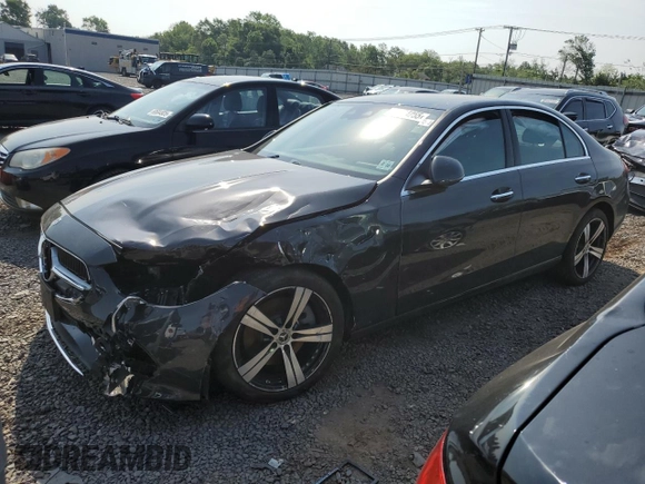 2025 Mercedes-Benz C 300 with VIN W1KAF4HB9SR249921, listed as a Copart auction lot 60754255 with Not provided miles and Salvage title. Bid and sale history available at DreamBid. Image 1.