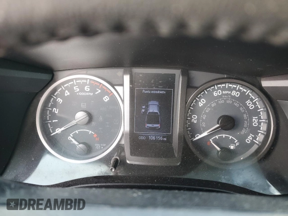 2020 Toyota Tacoma SR5 with VIN 3TMBZ5DN0LM024172, listed as a Copart auction lot 73004284 with 106,156 mi miles and Non repairable. Bid and sale history available at DreamBid. Image 9.