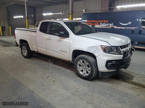2022 Chevrolet Colorado 2WD LT with VIN 1GCHSCEA2N1246873, listed as a Copart auction lot 43999335 with 36,887 mi miles and Salvage Title. Bid and sale history available at carsss.com. Image 4.