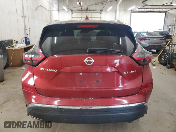 2019 Nissan Murano SL with VIN 5N1AZ2MS7KN114631, listed as a Copart auction lot 49160535 with 96,360 mi miles and Salvage Title. Bid and sale history available at DreamBid. Image 6.