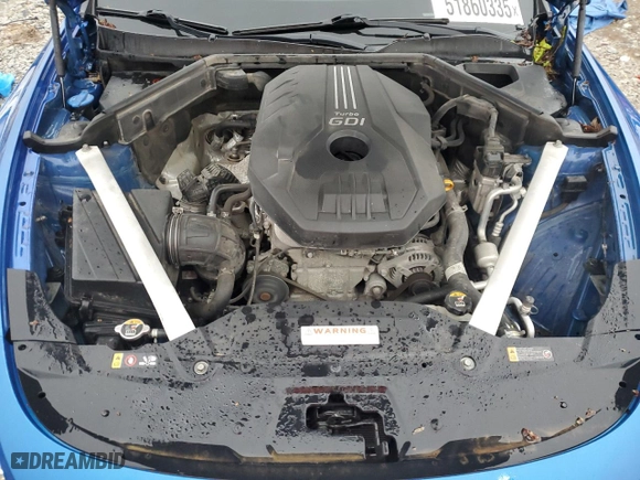 2018 Kia Stinger Premium with VIN KNAE25LA1J6013451, listed as a Copart auction lot 51860335 with 126,376 mi miles and Salvage Title. Bid and sale history available at carsss.com. Image 11.