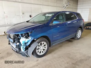 2019 Chevrolet Equinox LT z VIN 2GNAXUEV4K6224692, wystawiony jako Copart lot #62069025 z przebiegiem 94 796 mil mil oraz Czysty tytuł • Clean title. Historia ofert i sprzedaży dostępna na DreamBid. Obrazek 1.