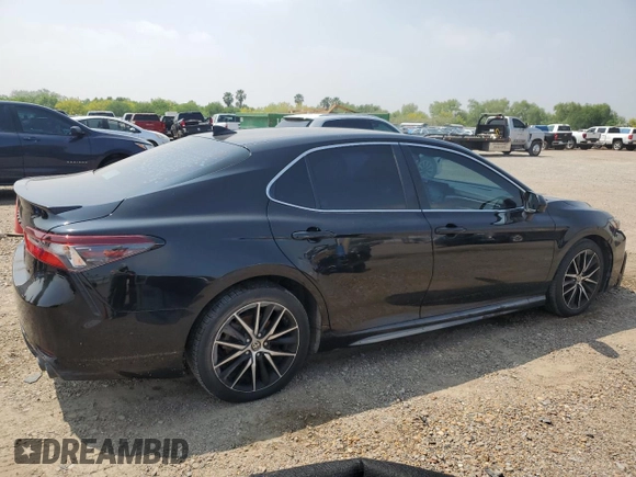 2021 Toyota Camry SE Nightshade with VIN 4T1G11AK3MU526683, listed as a Copart auction lot 51389745 with 55,505 mi miles and Salvage Title. Bid and sale history available at DreamBid. Image 3.