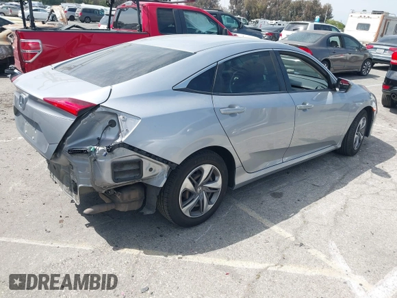 2019 Honda Civic Sedan LX with VIN 2HGFC2F61KH536965, listed as a IAAI auction lot 42030634 with 1 mi miles. Bid and sale history available at carsss.com. Image 4.