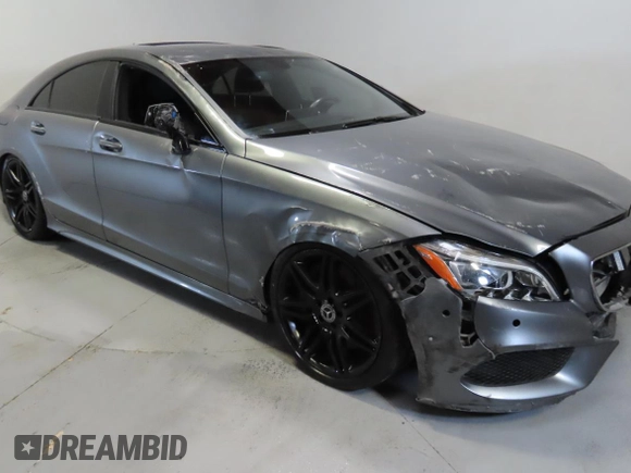 2018 Mercedes-Benz CLS 550 with VIN WDDLJ7DB8JA204030, listed as a Copart auction lot 65578165 with 38,488 mi miles and Salvage title. Bid and sale history available at DreamBid. Image 1.