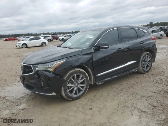 2022 Acura RDX w/Technology Package with VIN 5J8TC1H55NL005468, listed as a Copart auction lot 88210745 with 22,588 mi miles and Salvage Title. Bid and sale history available at carsss.com. Image 1.