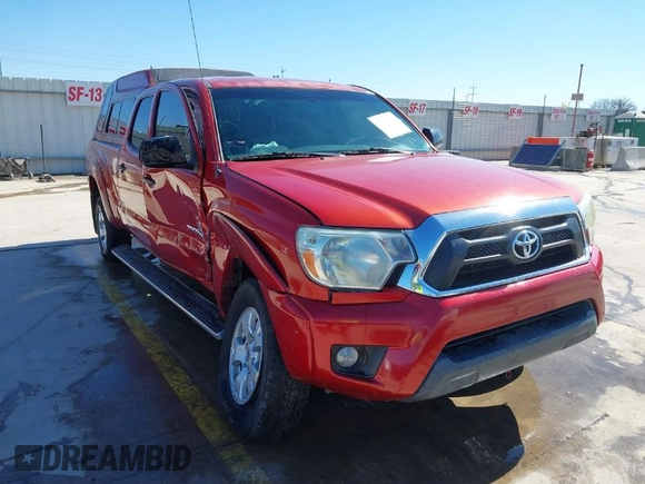 2014 Toyota Tacoma PreRunner with VIN 3TMKU4HN4EM041871, listed as a IAAI auction lot 41641763 with 148,968 mi miles and . Bid and sale history available at DreamBid. Image 1.
