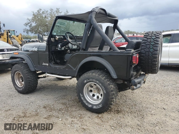 1982 Jeep CJ z VIN 1JCCM85A8CT000346, wystawiony jako Copart lot #79328974 z przebiegiem 3 949 mil mil oraz Nie do naprawy • Non repairable. Historia ofert i sprzedaży dostępna na DreamBid. Obrazek 2.