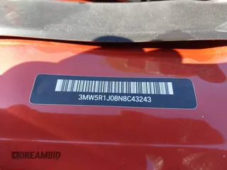 2022 BMW 3 Series 330i с VIN 3MW5R1J08N8C43243, выставлен на аукционе IAAI как лот 41838101 с пробегом 12 749 миль миль и . История ставок и продаж доступна на DreamBid. Изображение 9.