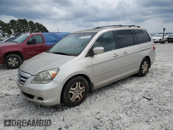 2006 Honda Odyssey EX-L с VIN 5FNRL38646B083497, выставлен на аукционе Copart как лот 55463565 с пробегом Не указан миль и Чистый • Clean title. История ставок и продаж доступна на DreamBid. Изображение 1.