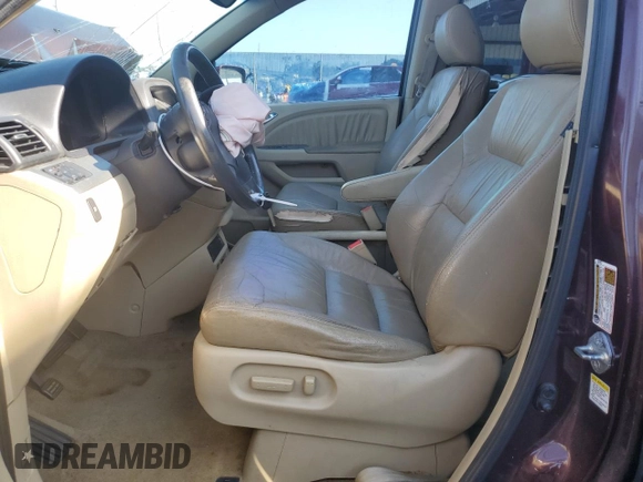 2008 Honda Odyssey EX-L with VIN 5FNRL38728B022788, listed as a Copart auction lot 52721625 with 0 mi miles and Salvage Title. Bid and sale history available at carsss.com. Image 7.