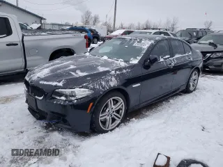 2014 BMW 5 Series 535d with VIN WBAXA5C52ED690024, listed as a Copart auction lot 41635045 with 95,582 mi miles and Salvage Title. Bid and sale history available at carsss.com. Image 1.