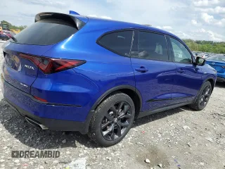 2022 Acura MDX w/A-Spec Package with VIN 5J8YE1H03NL007210, listed as a Copart auction lot 53582985 with 40,646 mi miles and Salvage title. Bid and sale history available at DreamBid. Image 3.