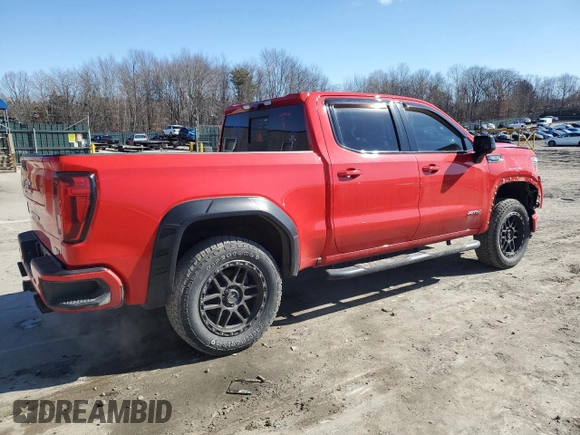 2021 GMC Sierra 1500 AT4 with VIN 3GTP9EED7MG285956, listed as a Copart auction lot 47226625 with 75,150 mi miles and Salvage Title. Bid and sale history available at carsss.com. Image 3.