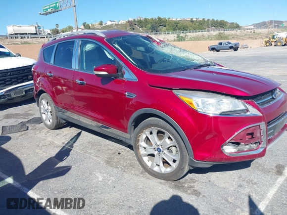 2014 Ford Escape Titanium with VIN 1FMCU0JX2EUB99237, listed as a IAAI auction lot 41850772 with 1 mi miles. Bid and sale history available at carsss.com. Image 1.