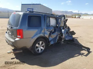 2013 Honda Pilot Touring with VIN 5FNYF4H99DB011078, listed as a Copart auction lot 53718495 with Not Provided miles and Salvage Title. Bid and sale history available at DreamBid. Image 3.
