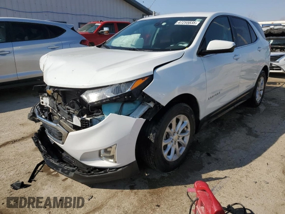 2020 Chevrolet Equinox LT with VIN 3GNAXUEV0LS508243, listed as a Copart auction lot 47255835 with 103,202 mi miles and Salvage Title. Bid and sale history available at DreamBid. Image 1.