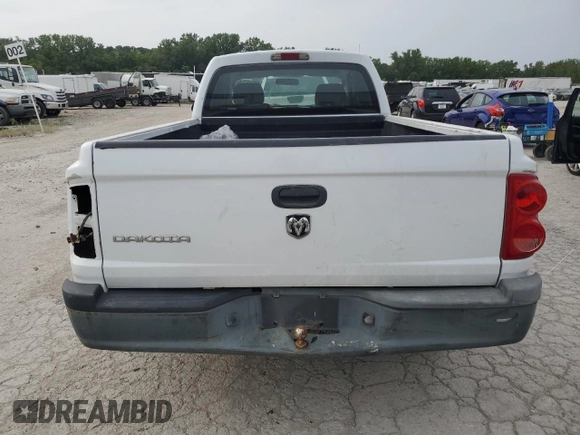 2006 Dodge Dakota ST with VIN 1D7HE22K96S611677, listed as a Copart auction lot 68558354 with 157,305 mi miles and Salvage Title. Bid and sale history available at DreamBid. Image 6.