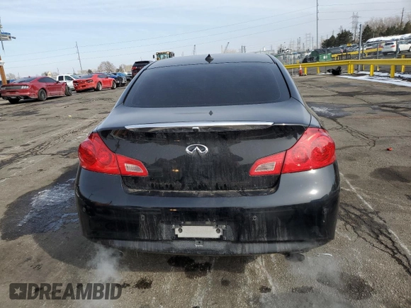 2012 Infiniti G37 x with VIN JN1CV6AR5CM671498, listed as a Copart auction lot 45935715 with 143,138 mi miles and Salvage Title. Bid and sale history available at carsss.com. Image 6.