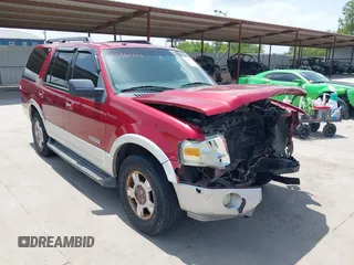 2008 Ford Expedition SSV with VIN 1FMFU15568LA51744, listed as a IAAI auction lot 42536414 with 104,637 mi miles and . Bid and sale history available at DreamBid. Image 1.