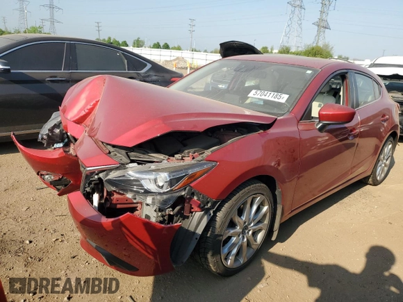 2016 Mazda 3 S Grand Touring z VIN JM1BM1N36G1342594, wystawiony jako Copart lot #57041185 z przebiegiem Nie podano mil oraz Szkoda całkowita • Salvage title. Historia ofert i sprzedaży dostępna na DreamBid. Obrazek 1.