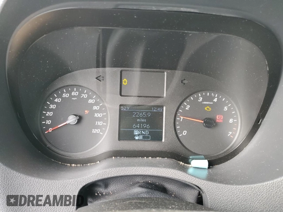 2020 Mercedes-Benz Sprinter Cargo with VIN W1Y70BGY2LT025308, listed as a Copart auction lot 77885824 with 64,196 mi miles and Salvage Title. Bid and sale history available at DreamBid. Image 9.