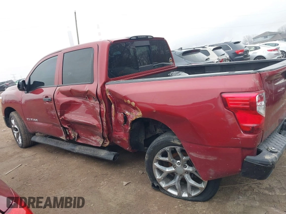 2017 Nissan Titan S with VIN 1N6AA1EJ8HN560496, listed as a IAAI auction lot 41514466 with 122,856 mi miles. Bid and sale history available at carsss.com. Image 14.