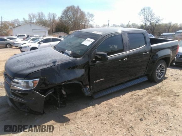 2020 Chevrolet Colorado 2WD Work Truck with VIN 1GCGSBEN7L1243070, listed as a IAAI auction lot 41890656 with 40,711 mi miles. Bid and sale history available at carsss.com. Image 2.
