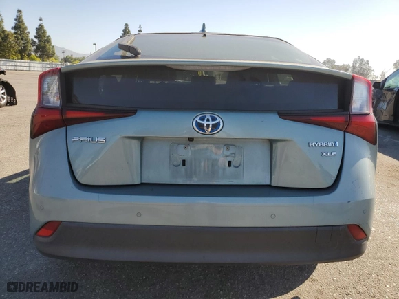 2019 Toyota Prius L Eco with VIN JTDKARFU9K3099164, listed as a Copart auction lot 52913335 with 53,951 mi miles and Salvage Title. Bid and sale history available at carsss.com. Image 6.