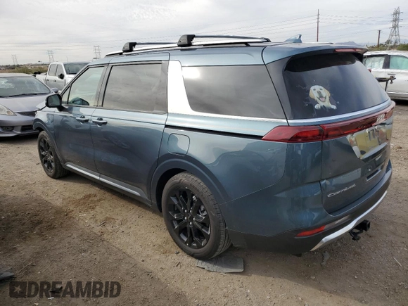 2022 Kia Carnival SX with VIN KNDNE5H33N6176726, listed as a Copart auction lot 80013124 with 14,936 mi miles and Salvage Title. Bid and sale history available at carsss.com. Image 2.