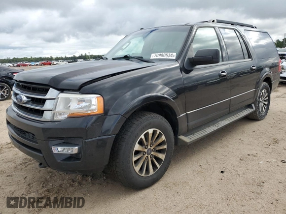 2017 Ford Expedition Max XLT with VIN 1FMJK1JT2HEA69411, listed as a Copart auction lot 70980634 with 180,583 mi miles and Clean Title. Bid and sale history available at carsss.com. Image 1.