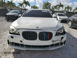 2013 BMW 7 Series 740Li with VIN WBAYE4C5XDD137591, listed as a Copart auction lot 44581175 with 138,173 mi miles and Salvage title. Bid and sale history available at DreamBid. Image 5.
