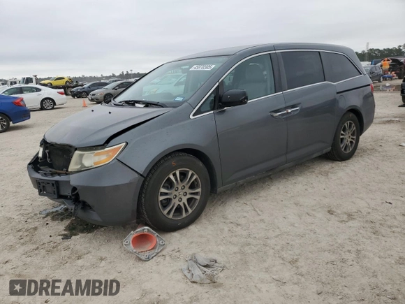 2012 Honda Odyssey EX with VIN 5FNRL5H48CB085176, listed as a Copart auction lot 45870305 with 159,009 mi miles and Salvage Title. Bid and sale history available at DreamBid. Image 1.