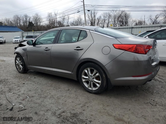2013 Kia Optima EX with VIN 5XXGN4A73DG243437, listed as a Copart auction lot 46419245 with 0 mi miles and Salvage Title. Bid and sale history available at carsss.com. Image 2.