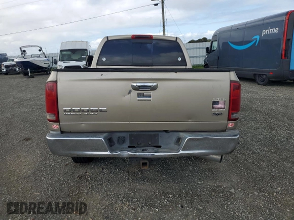 2004 Dodge Ram 2500 SLT with VIN 3D7KA28634G116584, listed as a Copart auction lot 50638925 with 0 mi miles and Salvage Title. Bid and sale history available at carsss.com. Image 6.