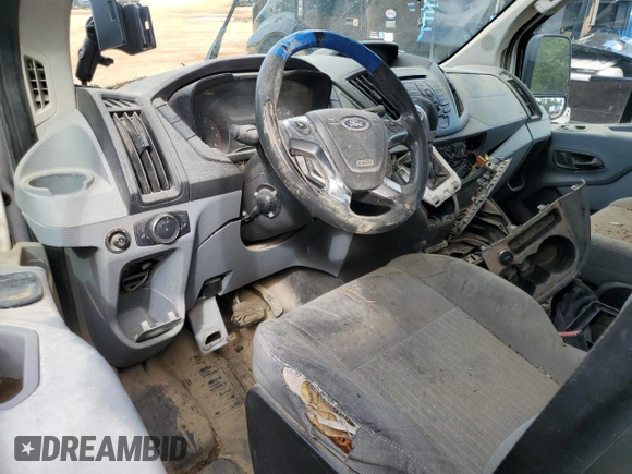 2015 Ford Transit Cargo with VIN 1FTNR2CM9FKA08696, listed as a Copart auction lot 57649205 with 427,477 mi miles and Salvage title. Bid and sale history available at DreamBid. Image 8.