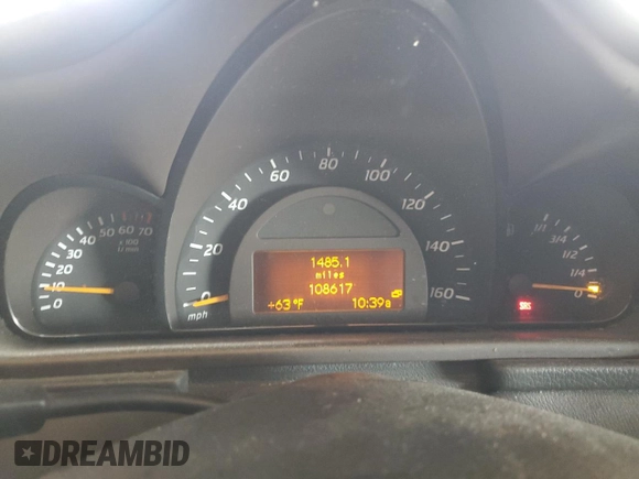 2002 Mercedes-Benz C 230/260/280/320 with VIN WDBRN47J52A356079, listed as a Copart auction lot 51558845 with 108,617 mi miles and Clean title. Bid and sale history available at DreamBid. Image 9.
