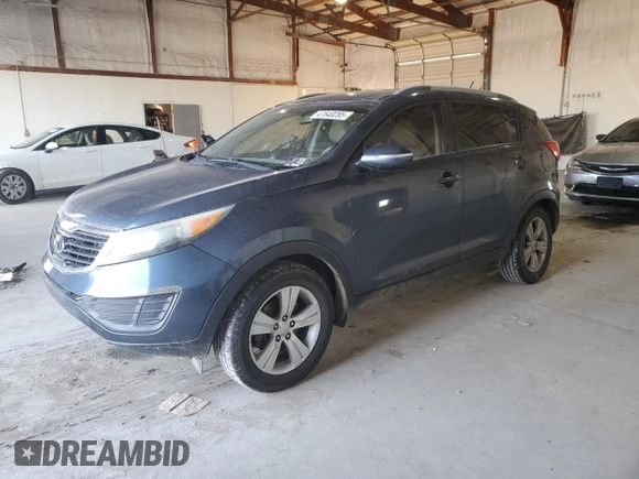 2012 Kia Sportage LX with VIN KNDPB3A25C7267964, listed as a Copart auction lot 47640285 with 188,724 mi miles and Salvage title. Bid and sale history available at DreamBid. Image 1.