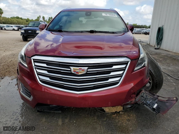 2017 Cadillac XT5 Premium Luxury FWD with VIN 1GYKNCRS0HZ241784, listed as a Copart auction lot 78736064 with NaN miles and Clean Title. Bid and sale history available at carsss.com. Image 5.