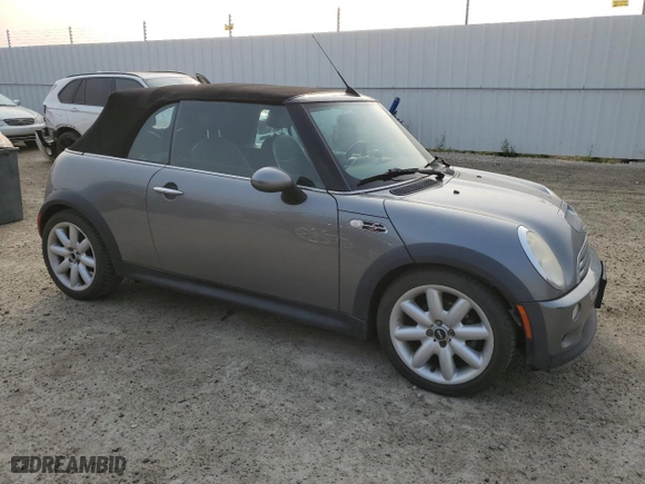 2005 MINI Cooper Convertible S with VIN WMWRH33535TF83436, listed as a Copart auction lot 63962304 with 246,932 mi miles and Salvage Title. Bid and sale history available at carsss.com. Image 4.