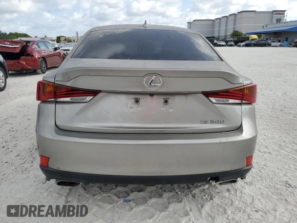 2018 Lexus IS with VIN JTHBA1D24J5068103, listed as a Copart auction lot 55030035 with 0 mi miles and Salvage Title. Bid and sale history available at carsss.com. Image 6.